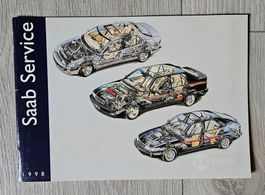 Saab Service Heft, 1998, Rarität für Oldtimer-Liebhaber!