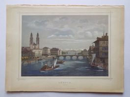 Zürich kolorierte Luxusausgabe