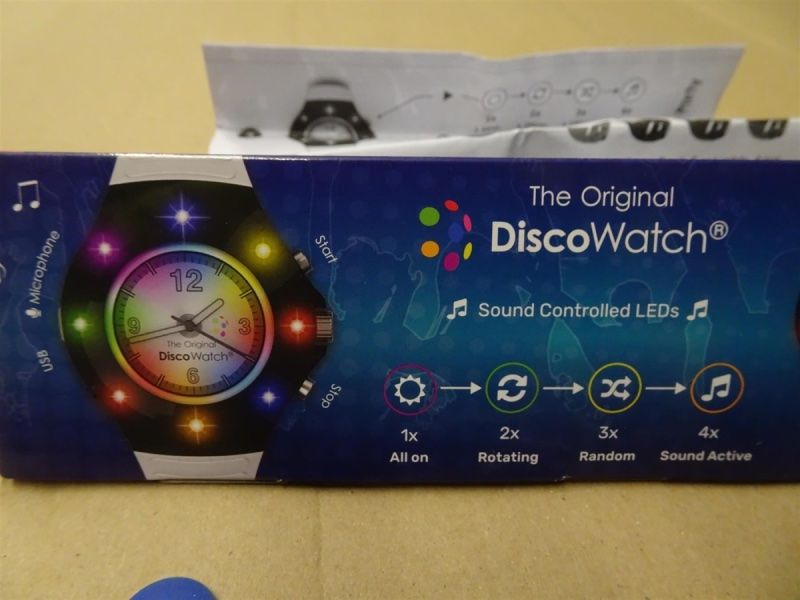Uhren: neue Disco Uhr mit Beleuchtung – Neu und originalverpackt aus Necker von liq24 2
