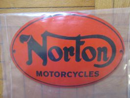 Email-Schild Norton Motorcycles  15 X 10 cm