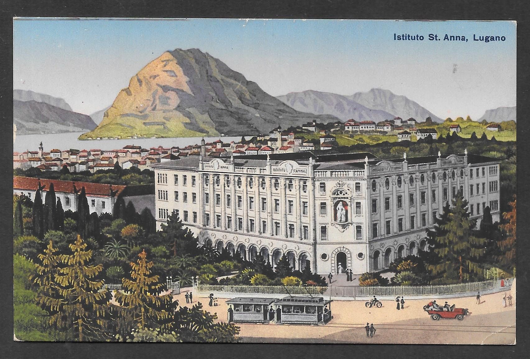 Ansichtskarten: Lugano Istituto St. Anna – Gebraucht aus Olten von clotaldi