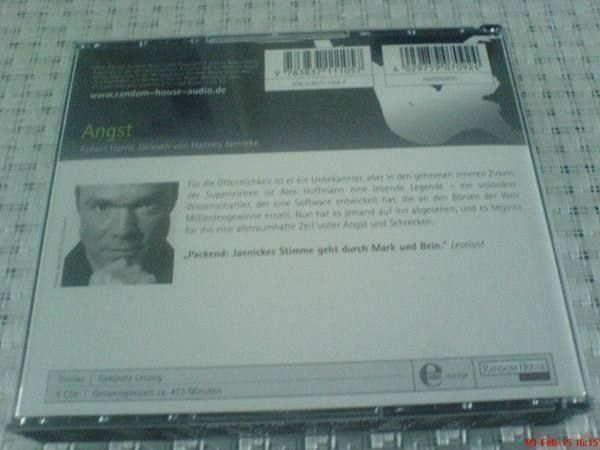 Audiolibri: Angst  Robert HARRIS 6 CD's 413 Min. – Nuovo (secondo la descrizione) da Oftringen venduto da andrax 1