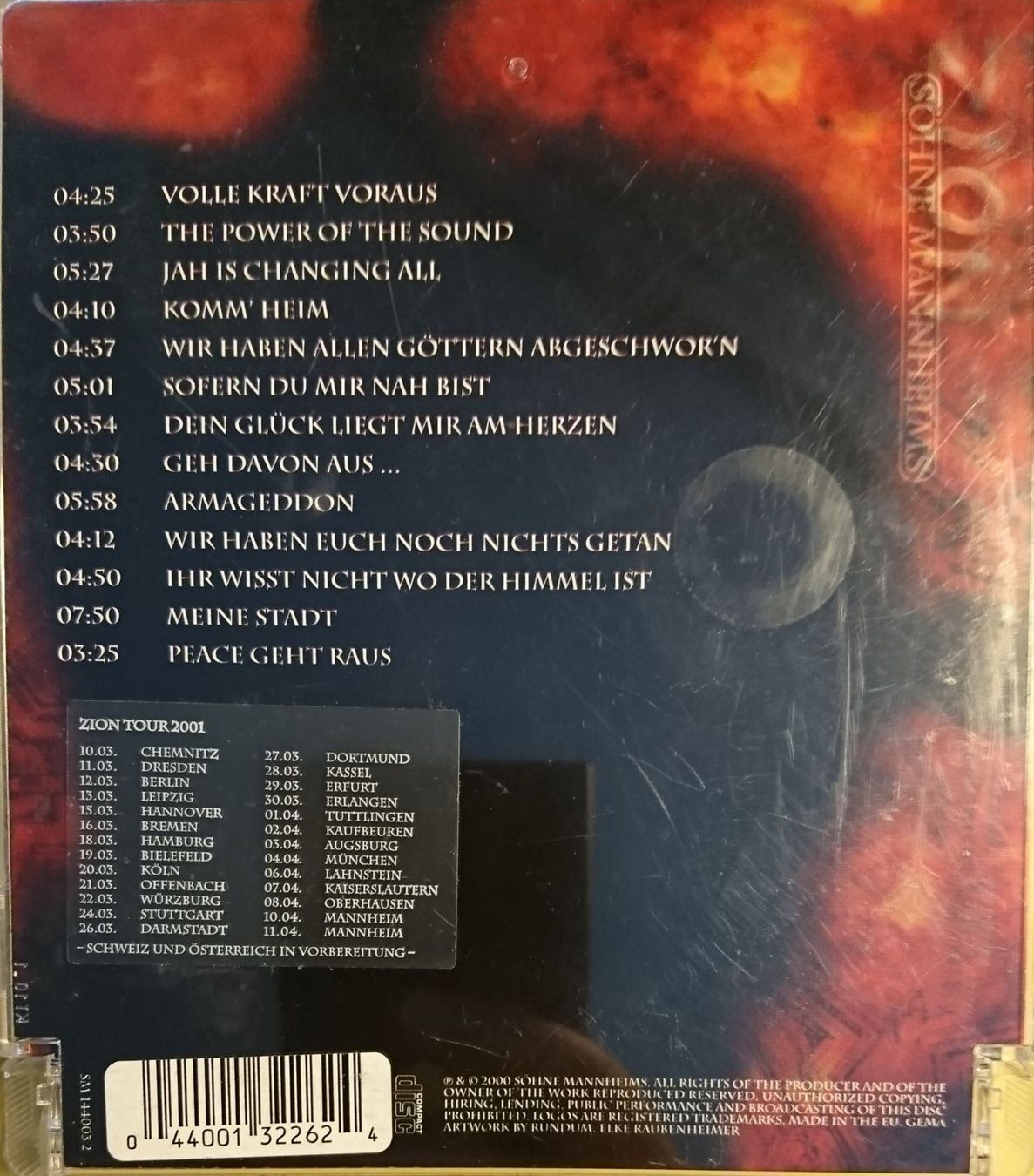 CDs: SÖHNE MANNHEIMS Zion – Gebraucht aus Zürich von Raz88 1
