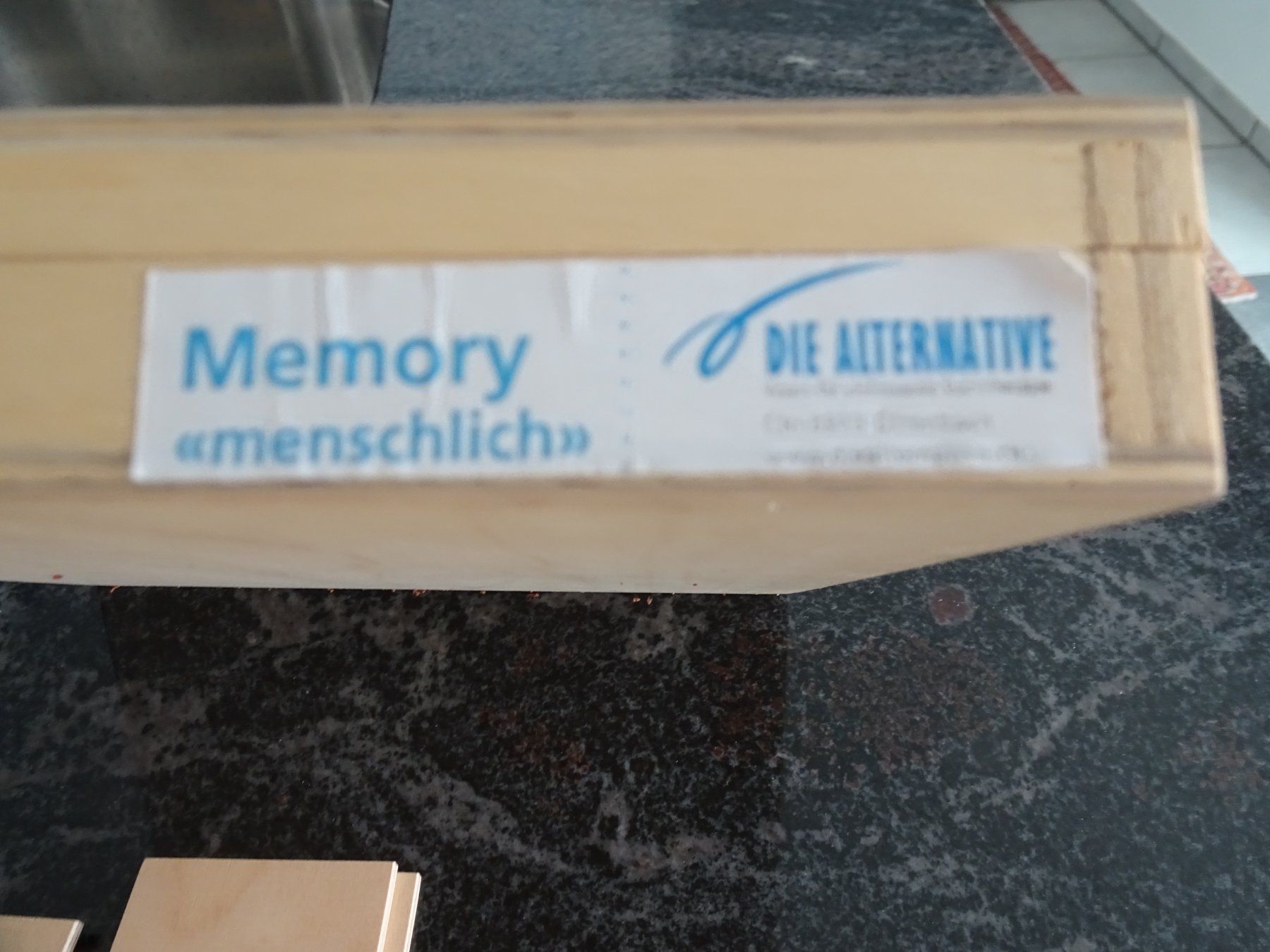 Giochi: Memory-Karten, aus Holz  Total 36Stück – Usato da Zürich venduto da Roulet 3
