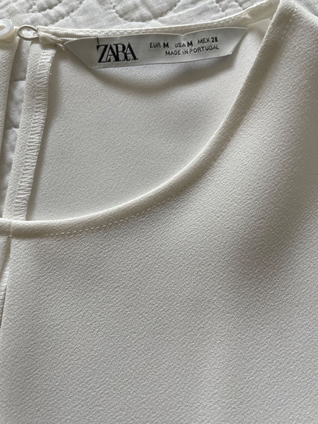 Zara Tuniche: Tunique blouse Zara M blanche – Usato da gland venduto da Moral 8