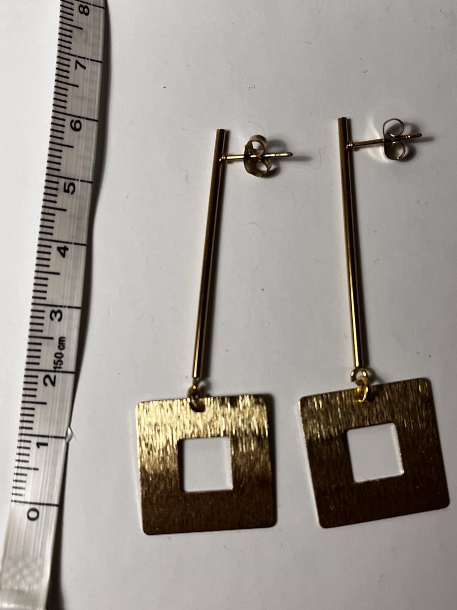 Ohrringe & -stecker: Boucles carré d’or – Neu (gemäss Beschreibung) aus Genève von ct_fqr8 1