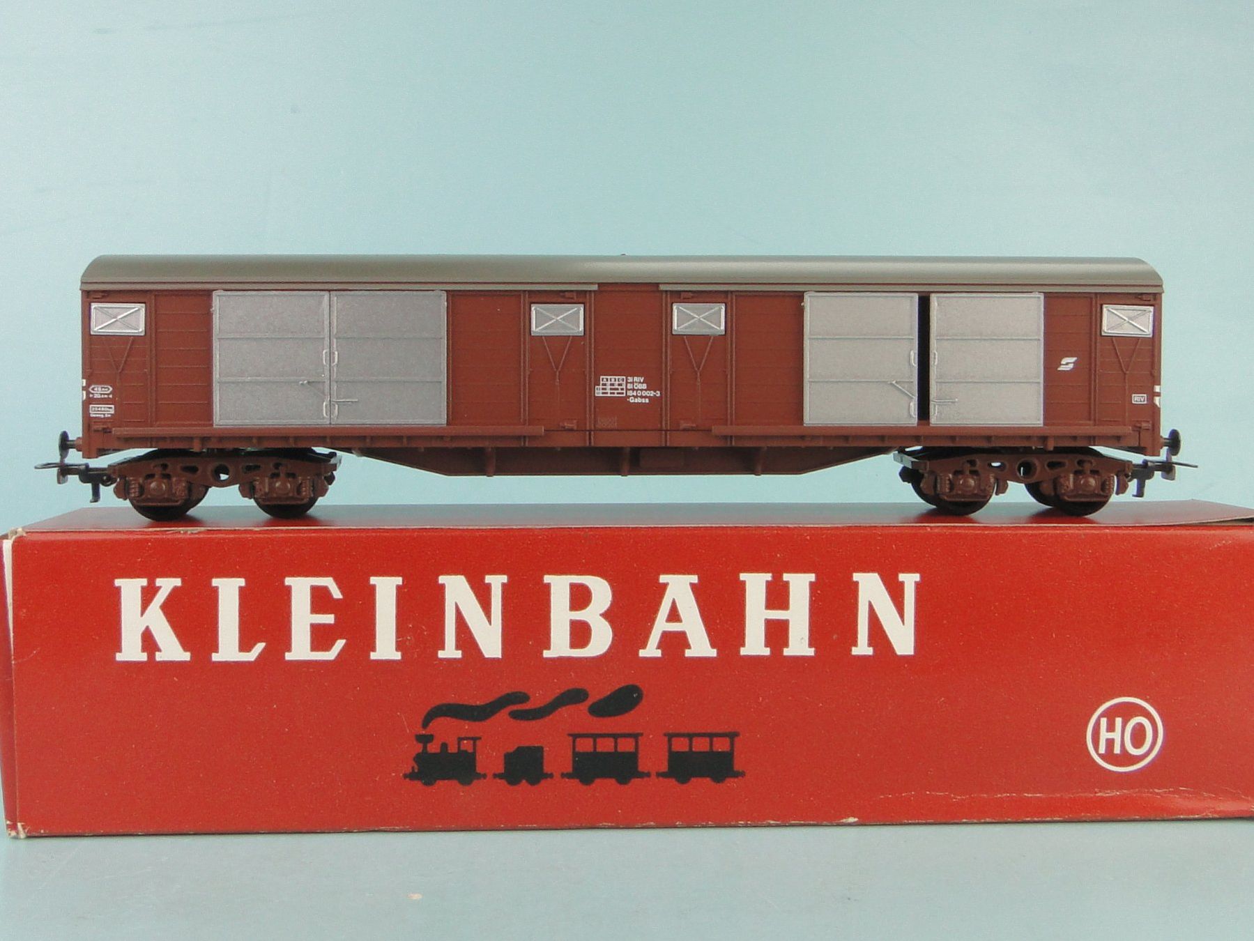 Kleinbahn Modellini di ferrovie: Kleinbahn 342 ÖBB Moderner Grossraumgüterwagen, NEU – Usato da Bülach venduto da cann11