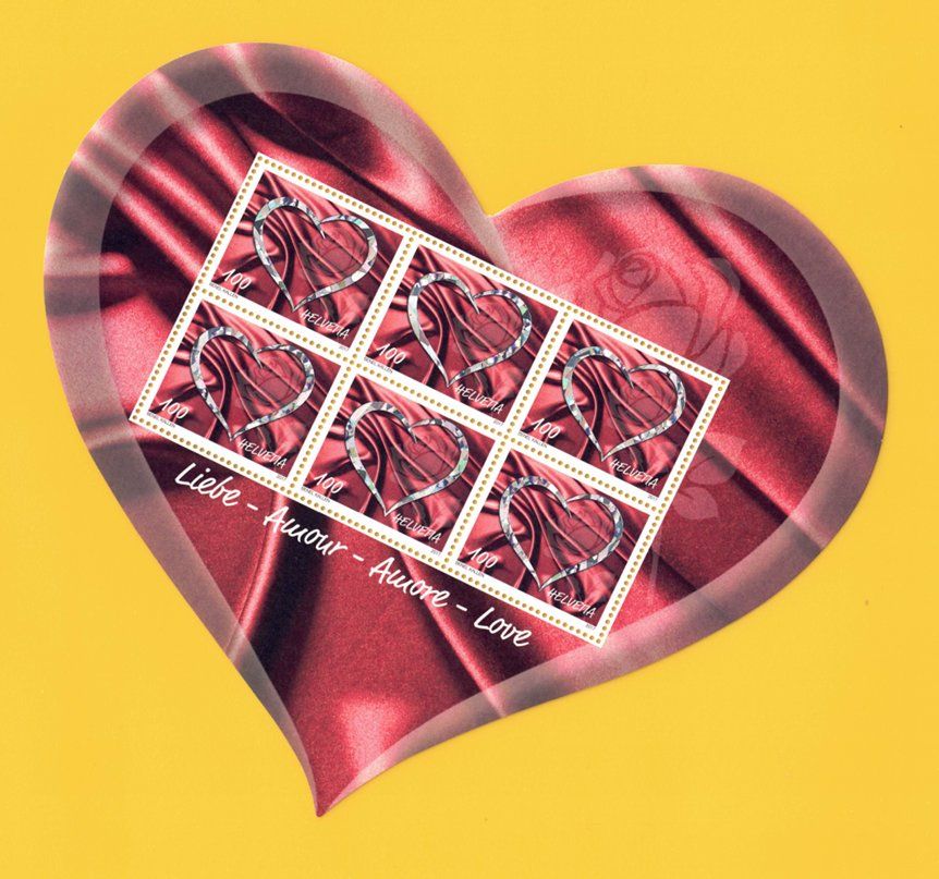 Alle Briefmarken: 2017, 1659, Sonderbogen Liebe, Postfrisch** – Neu (gemäss Beschreibung) aus Lupfig von lubor