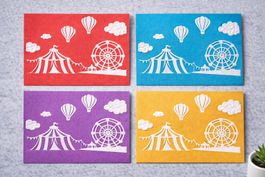 Prägeschablone Zirkus-Zelt, Riesenrad Neu