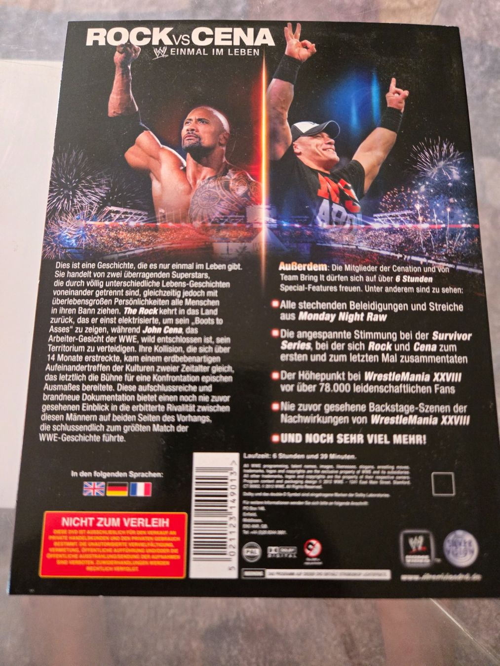 Tutti i DVDs: WWE: Rock vs Cena - Einmal im Leben 3 DVD Set – Usato da Bussigny venduto da Kfdlt 1