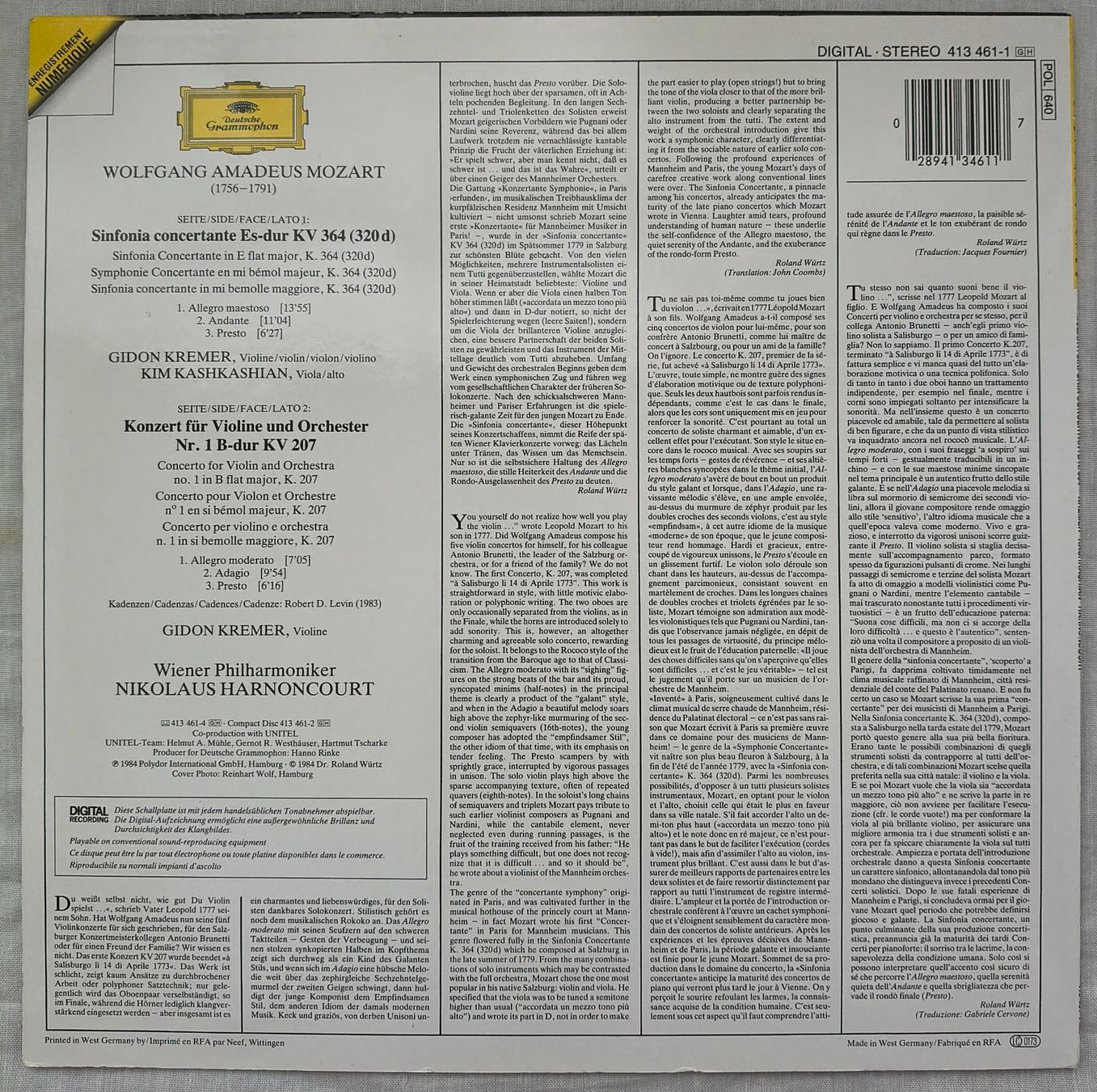 Dischi in vinile: Klassik - LP "MOZART" – Nuovo (secondo la descrizione) da Binningen venduto da mar_2jlr 1
