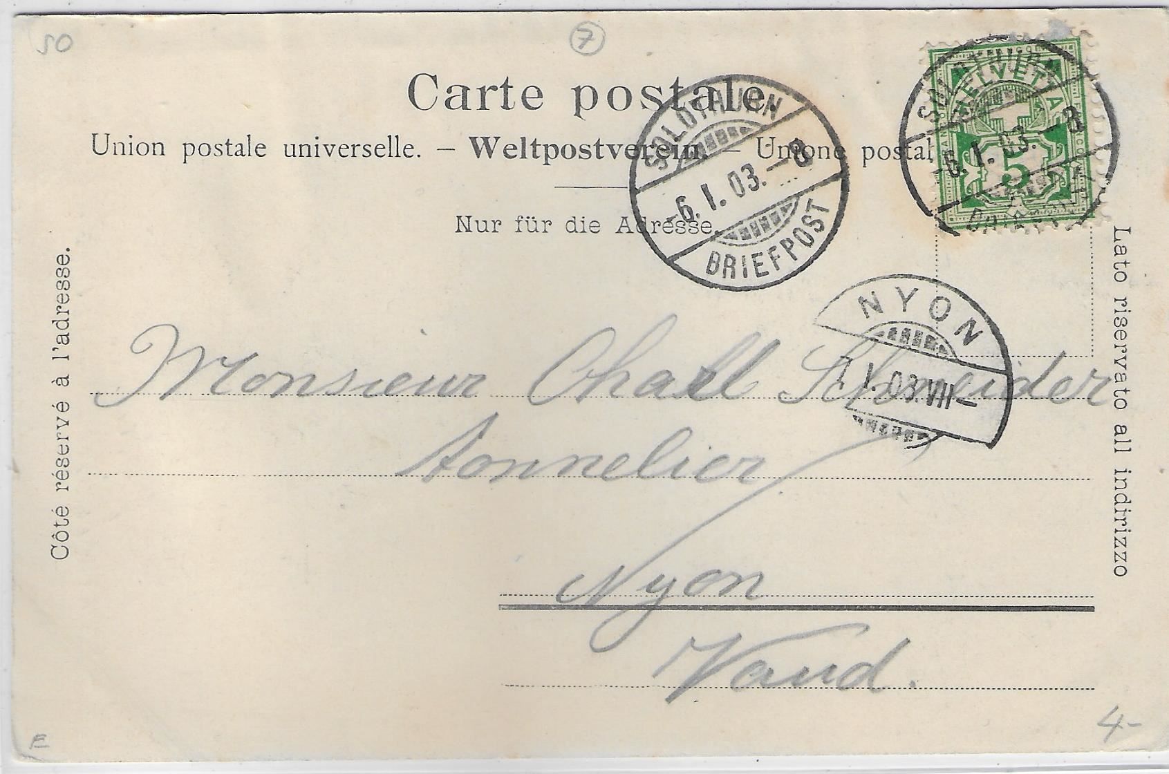 Cartoline postali: Solothurn - Inneres des Münsters – Usato da Ettingen venduto da Kartenplanet 1