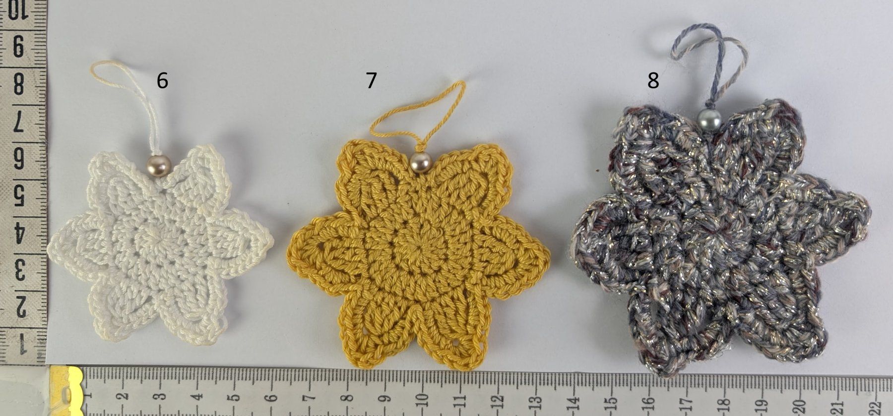 Tutte le decorazioni: Handgemachter Stern Anhänger oder Weihnachtsbaum Häkelarbeit – Nuovo (secondo la descrizione) da Zürich venduto da 1.Simon 1