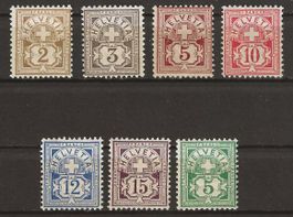 1894-1900 : Serie Ziffermuster Nr. 58B - 65B *