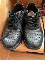Schwarze Lederschuhe, Grösse 37, Made in Italy, Top!