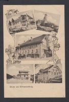 Schwarzenburg  BE + Bahnstempel  -  alte A-Karte von 1912