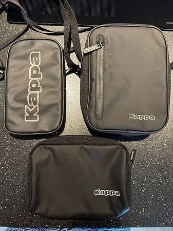 3er Set Kappa Umhängetaschen & Tasche  Schwarz  Wie neu!