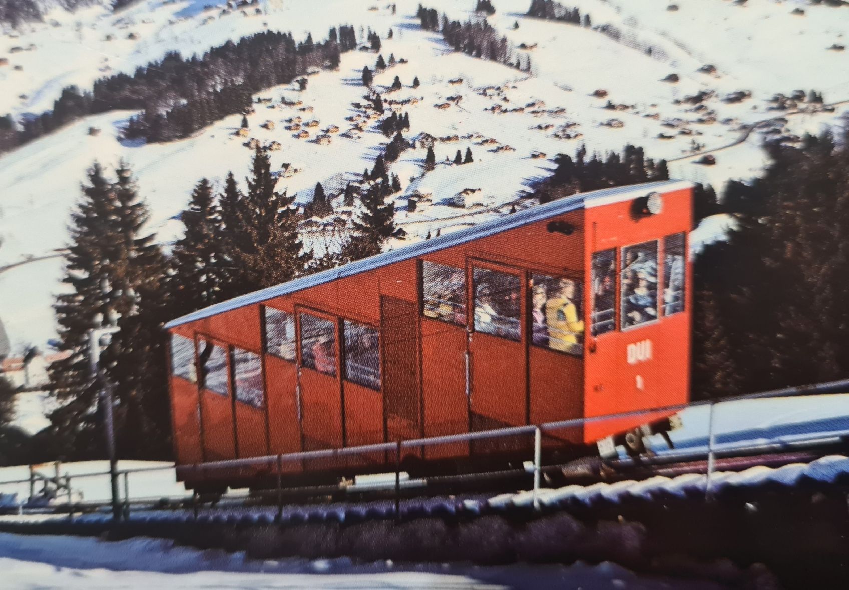 Cartoline postali: Unterwasser, Drahtseilbahn Litios mit Stoss 1970 – Usato da Ebikon venduto da Donar50 1