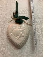 Decorazione in porcellana bianca cuore da appendere