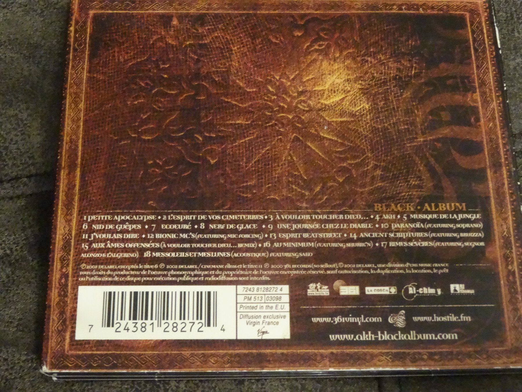 CD: Akhenaton - Black Album CD – Usato da Olten venduto da Disc-Ausverkauf 1
