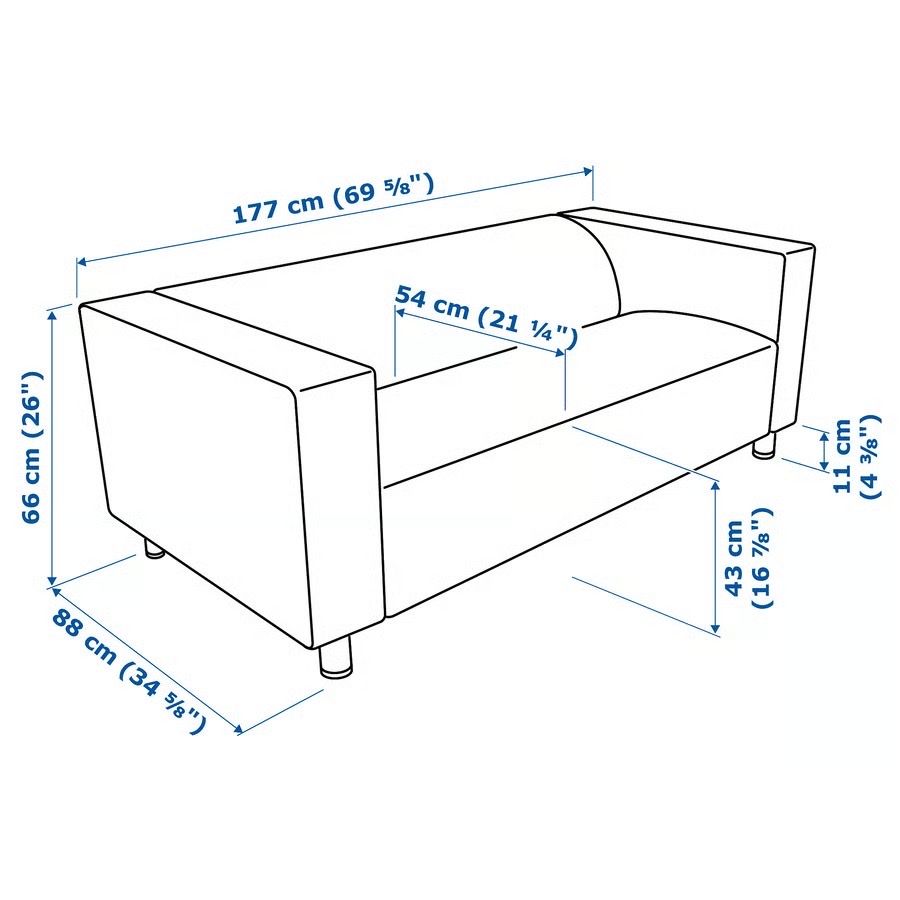 Ikea Divani: Ikea Klippan 2er-Sofa (schwarz) – Usato da Muttenz venduto da hypparion 3