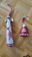 Weihnachtsfiguren 2 Engel und 1 Weihnachtsmann