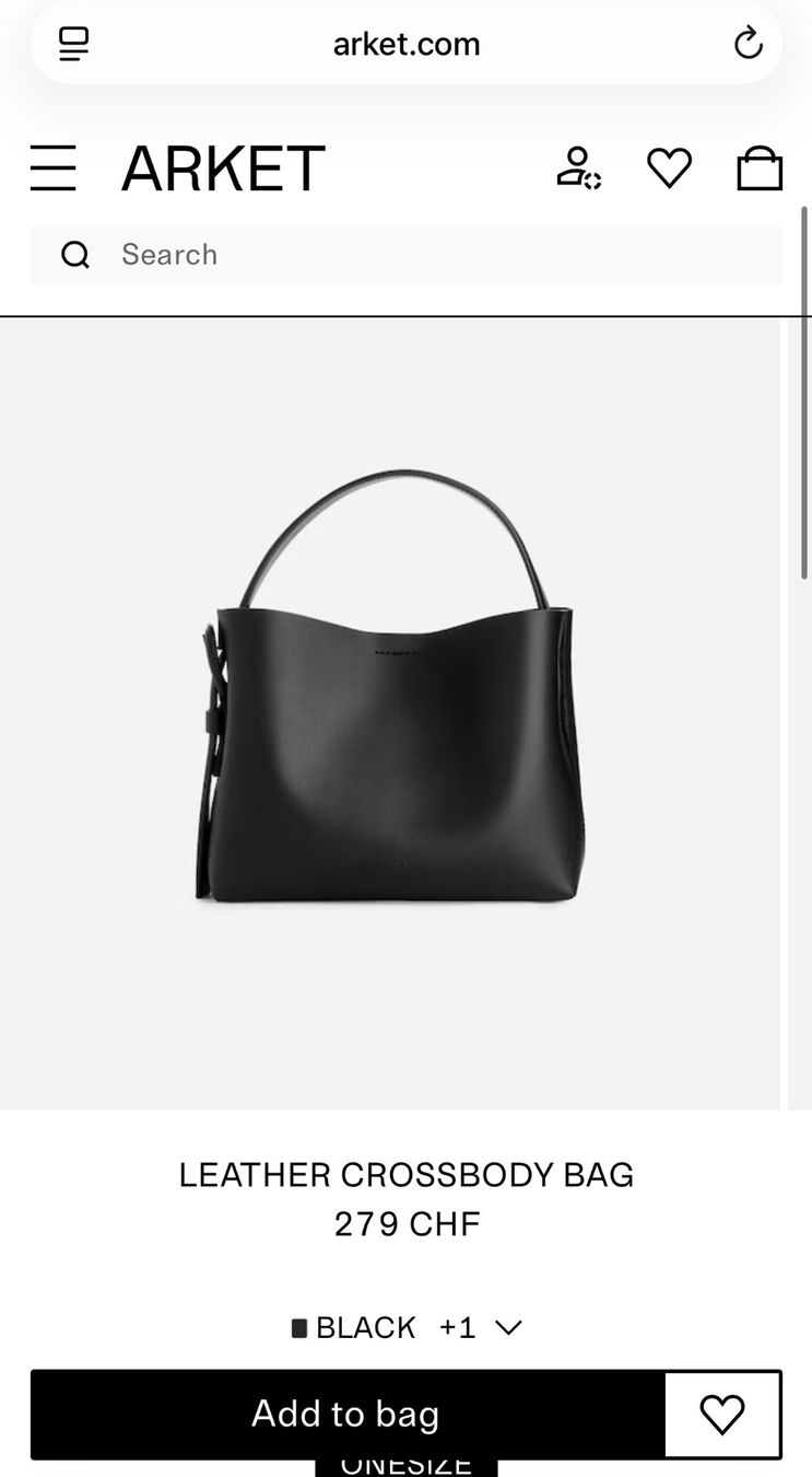Arket Borse da donna: ARKET Black Leather Bucket Bag – Usato da Wallisellen venduto da joaosilva94 3