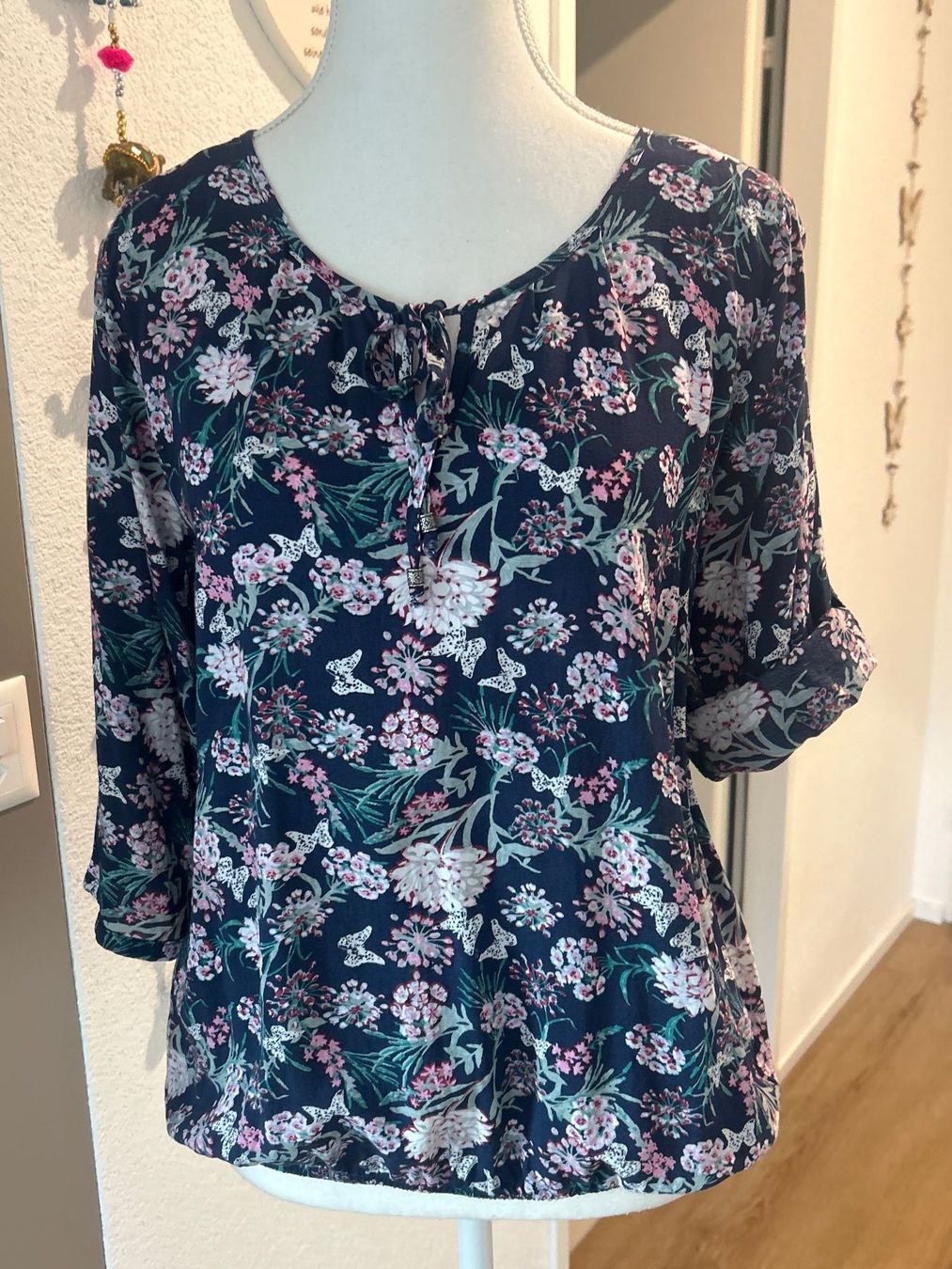 Camicette: Langarm Blusenshirt mit Muster – Usato da Brunnen venduto da Nala2929 3