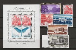 1938 : diverse postfrische Ausgaben **