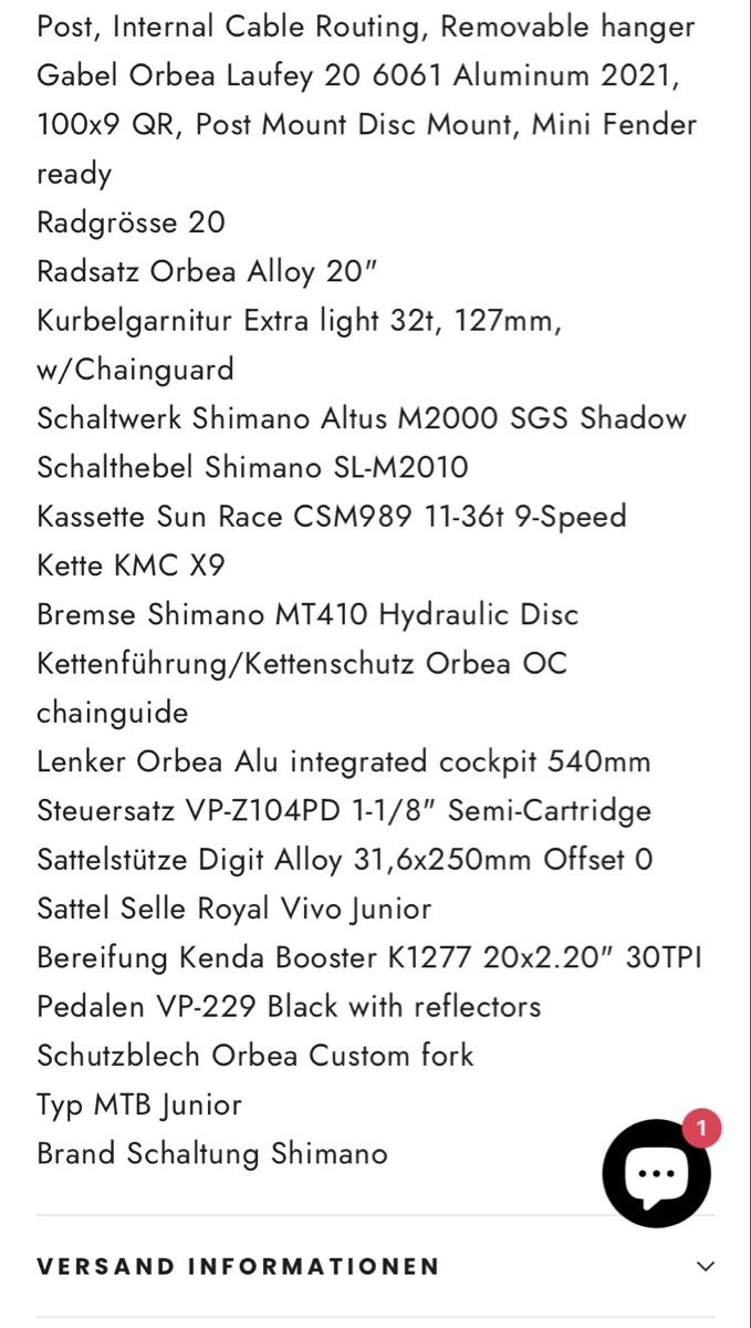 Orbea Biciclette: Kinderbike Orbea Laufey – Usato da Freienwil venduto da oss078 7