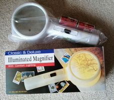 Lupe Vergrösserungsglas mit Licht neu
