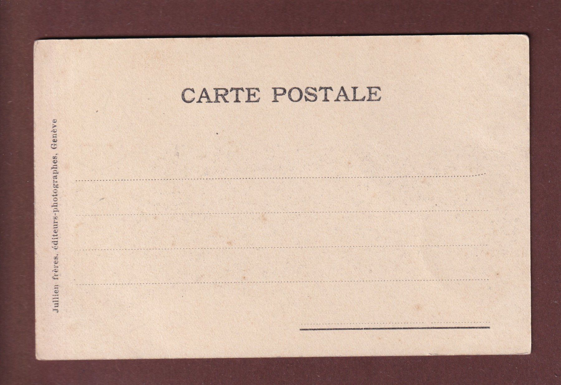 Ansichtskarten: Bise glaciale à GENEVE - Un Candélabre – Gebraucht aus Pully von nicecards 1