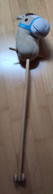 AIYAPLAY Einhorn Steckenpferd Mit Holzrädern – Macht Wieher- & Galoppgeräusche, 95 Cm, Für Kinder Ab 2