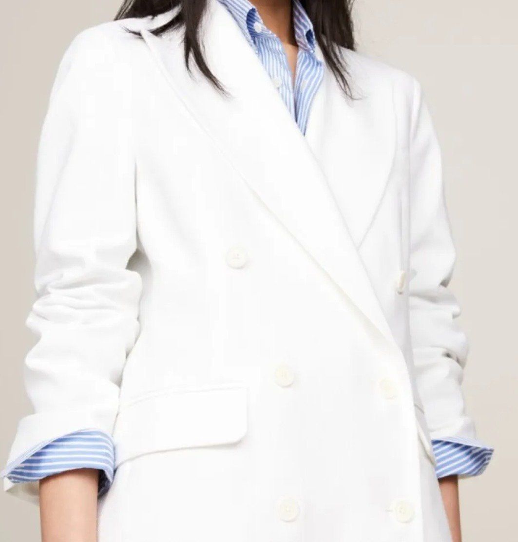 Tommy Hilfiger Completi & Tailleur: Pique Oversized Double Breasted Blazer – Nuovo (secondo la descrizione) da Rafz venduto da sam_ryj5