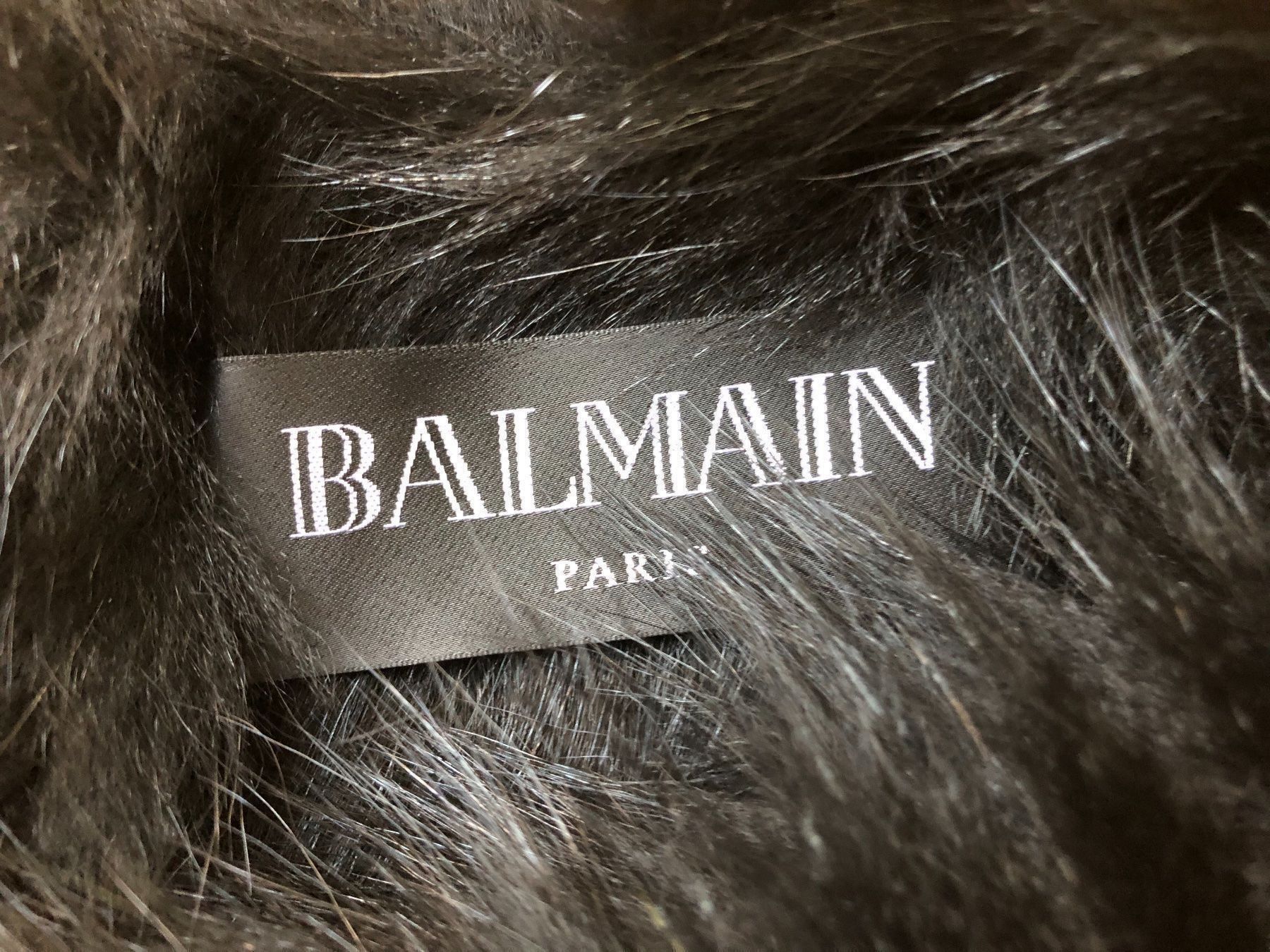 Balmain Gonne: Balmain, Mini jupe en fourrure, noire – Nuovo (secondo la descrizione) da Genève venduto da dachaw 4