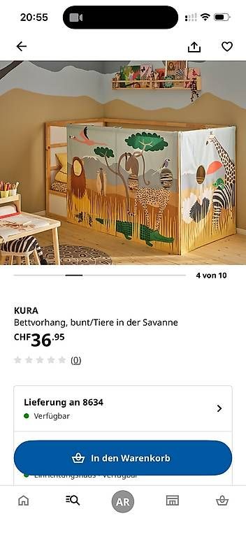 Letti: Ikea Kura Kinderbett  – Usato da Hombrechtikon venduto da Shineeyes 3