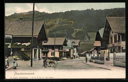 Zweisimmen, Strassenpartie mit Ansichtsk