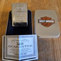 Zippo Feuerzeug Harley-Davidson Motiv in Metalldose