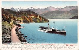 Gruss aus der BEATENBUCHT mit DAMPFER 1904