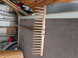 Rechen aus Holz Antik