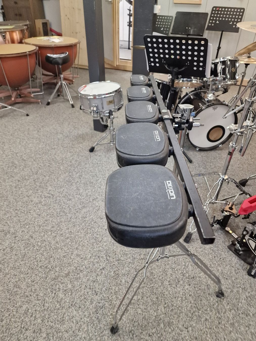 Musikinstrumente: Jam-Block Set Dixon mit Ständer; 5-teilig – Gebraucht aus Buch am Irchel von SchurikSumo 1