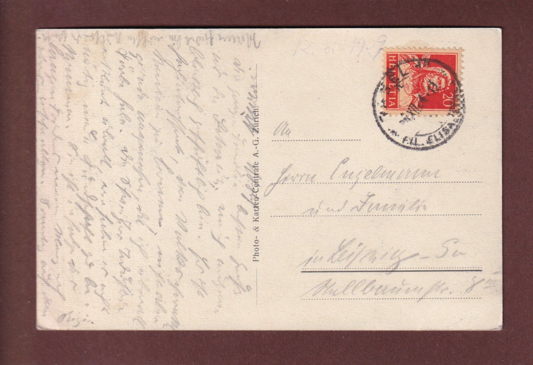 Cartes postales: ZÜRICH unter Schnee - 1924 // Eckbug // – D'occasion à Pully par nicecards-shop 1