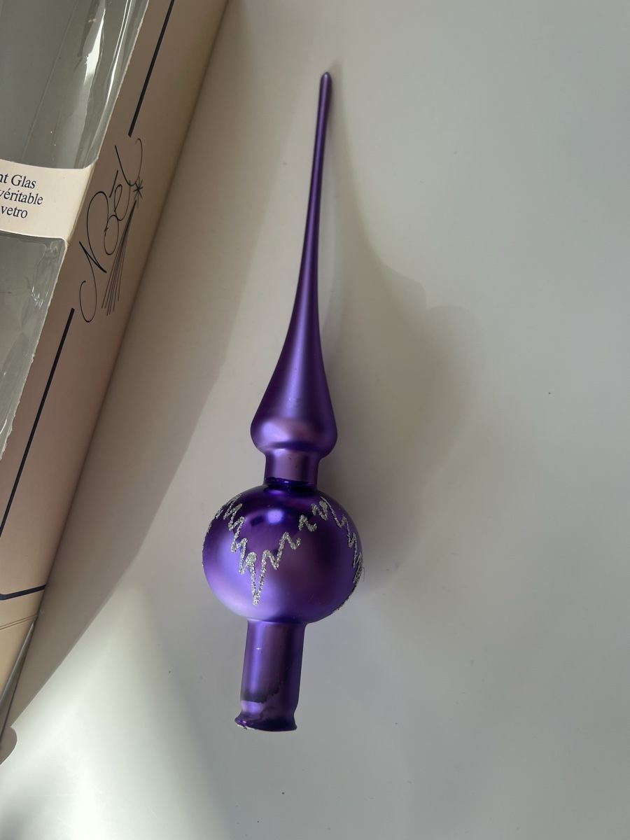 Tutte le decorazioni: Violett Weihnachts Baumspitze  – Usato da Uerikon venduto da Saffagirl 5