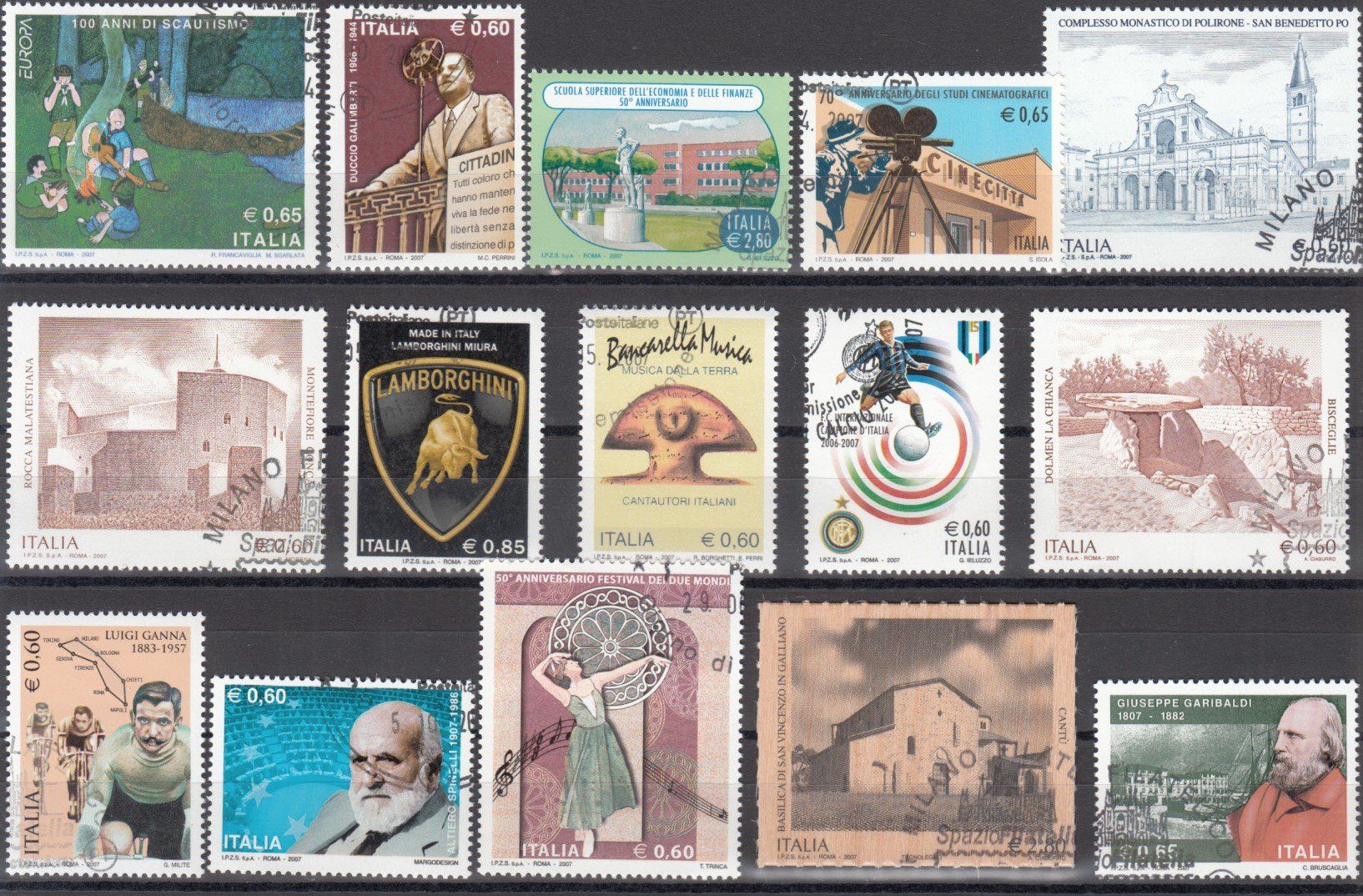 Tutti i francobolli: Italien 2007 mit ET – Usato da Bürglen TG venduto da StampGraf 5