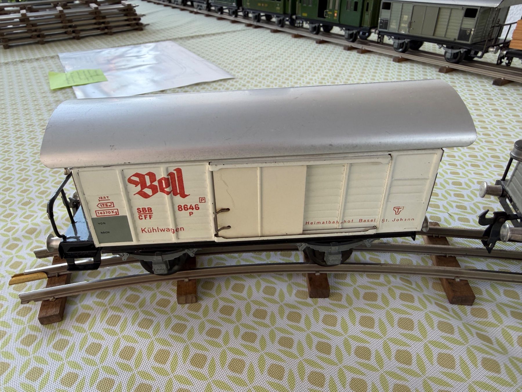 Buco Modellini di ferrovie: Eisenbahn Set mit Lok und Waggons, BUCO, – Usato da Duggingen venduto da Ysvogel 7