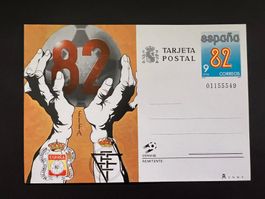 Fussball WM 82 Postkarte Spanien   (R196)