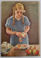 Bundesfeierpostkarte Nr.59d - 1934 - Mädchen s. Apfel, 1.8.