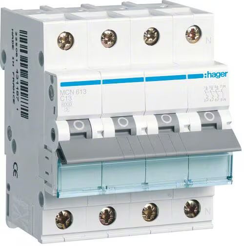 Hager Interruttori: Hager LS 13A 3LN MCN613 6kA – Nuovo e nell'imballaggio originale da Bassersdorf venduto da van_9j7w