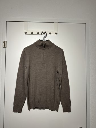Boggi Quarterzip Taupe/Braun