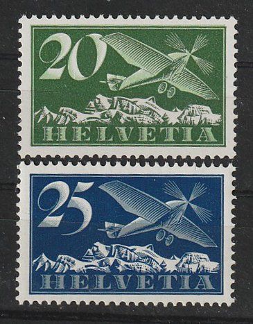 Tutti i francobolli: 1923-25 Flugpost F4 + F5 ** – Nuovo (secondo la descrizione) da Arlesheim venduto da gaugi43